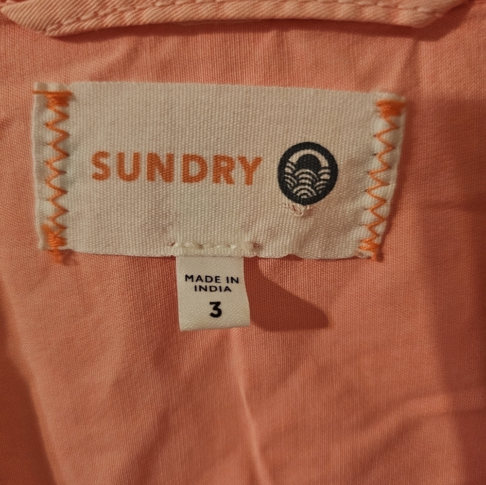 Sundry Neon Pink Shorts Jumpsuit Romper Size 3 - Picture 2 of 4